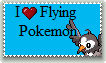 Flying Type Pokemon Stamp