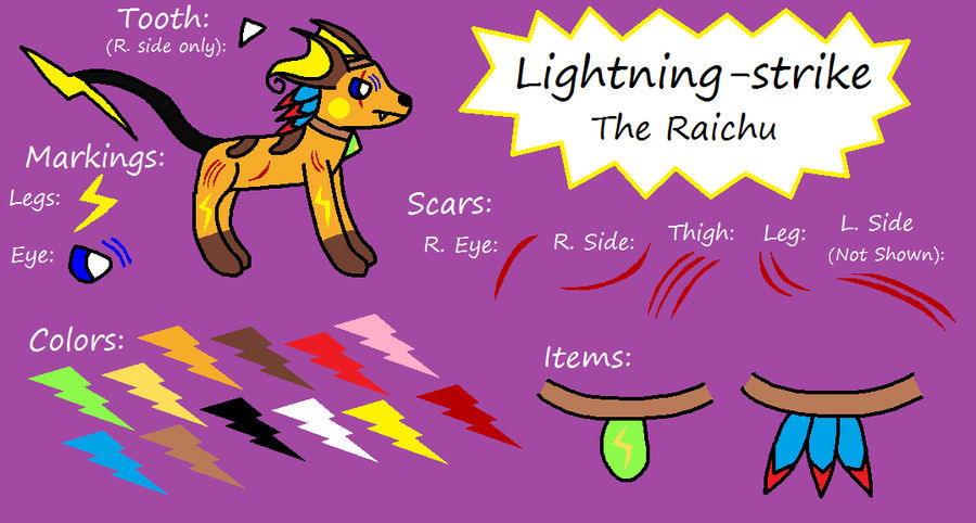 Ref sheet- Lightning Strike by Piplup-Luv on DeviantArt