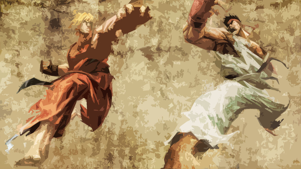 Ken vs Ryu by Dezlan on DeviantArt