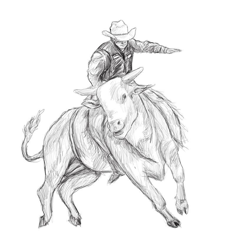 Bull Riding Deviantart Bull Riding by amberkingdoodles on DeviantArt