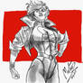 Power Girl realizada con Sketches