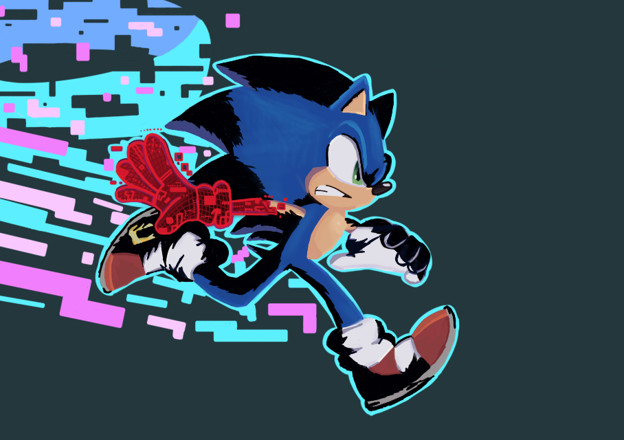 Sonic Frontier's Fanart. Sonic's Cyloop by ProjectPST on DeviantArt