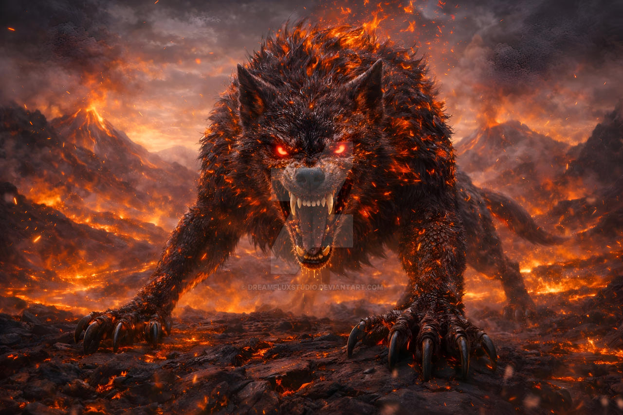 Infernal Wolves Infernal Wolf - Heart of the Volcano by DreamfluxStudio on DeviantArt
