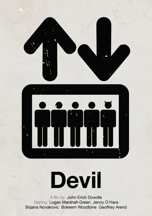 Devil pictogram movie poster