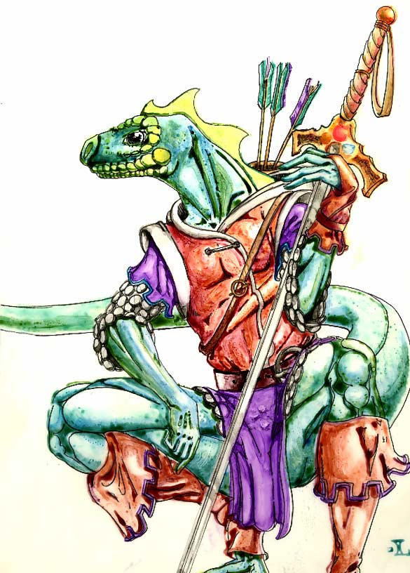 Lizardman Ranger study by DiMaio on DeviantArt