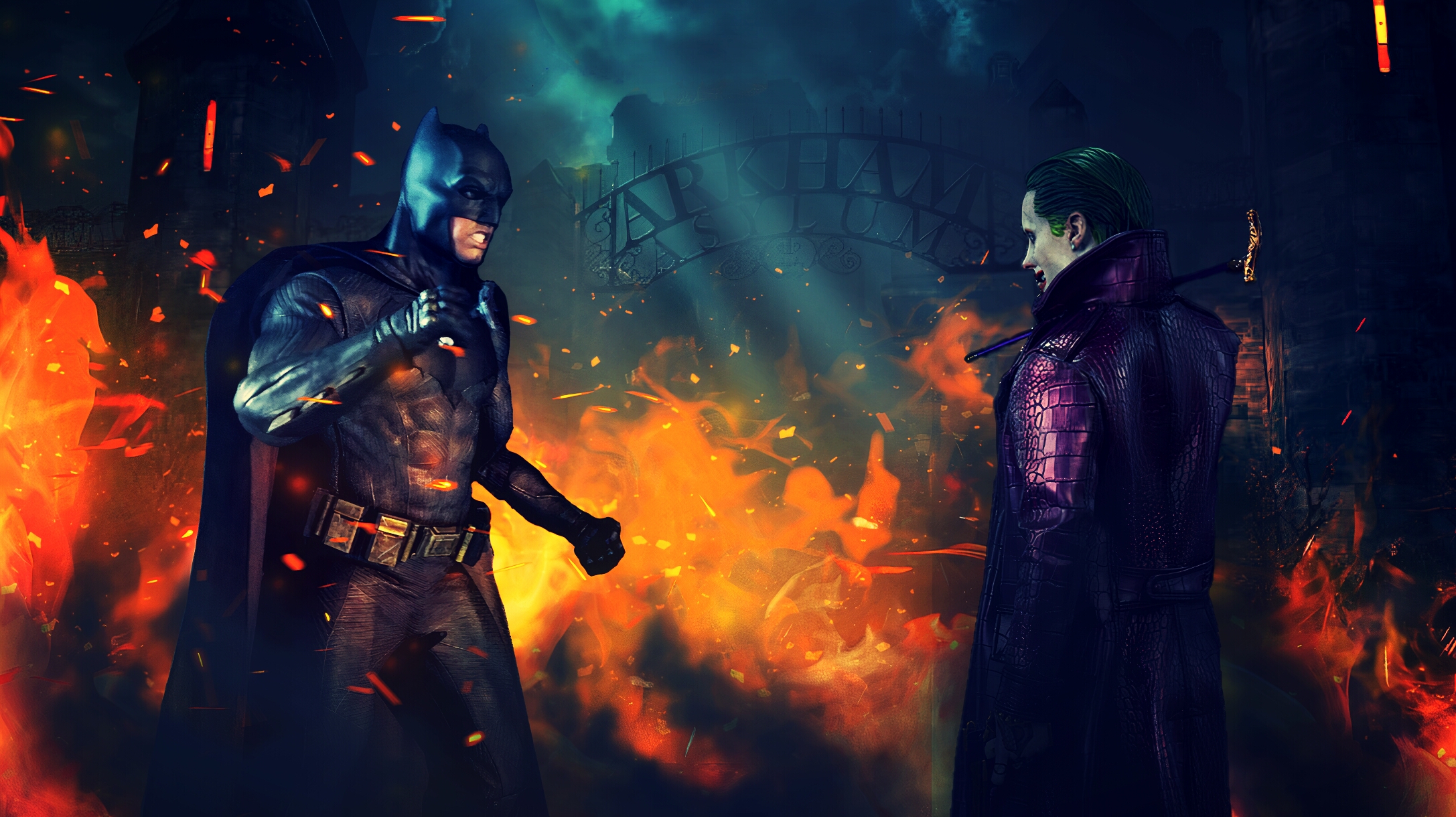 Batman vs Joker at Arkham Asylum by Kubado515 on DeviantArt