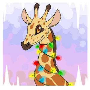 christmas giraffe