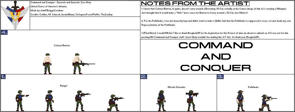 Commandery Graphics Command and Conquer - Generals - USA Infantry by JohnFBriggsCordians on ...