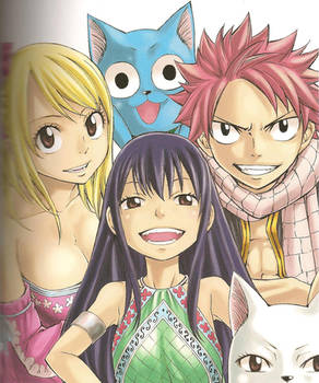 Wendy,Natsu and Lucy Fantasia