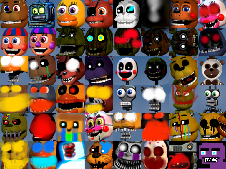 FNaF World character menu pic by DreemurrEdits87 on DeviantArt