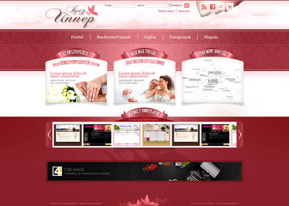 Wedding service - web design