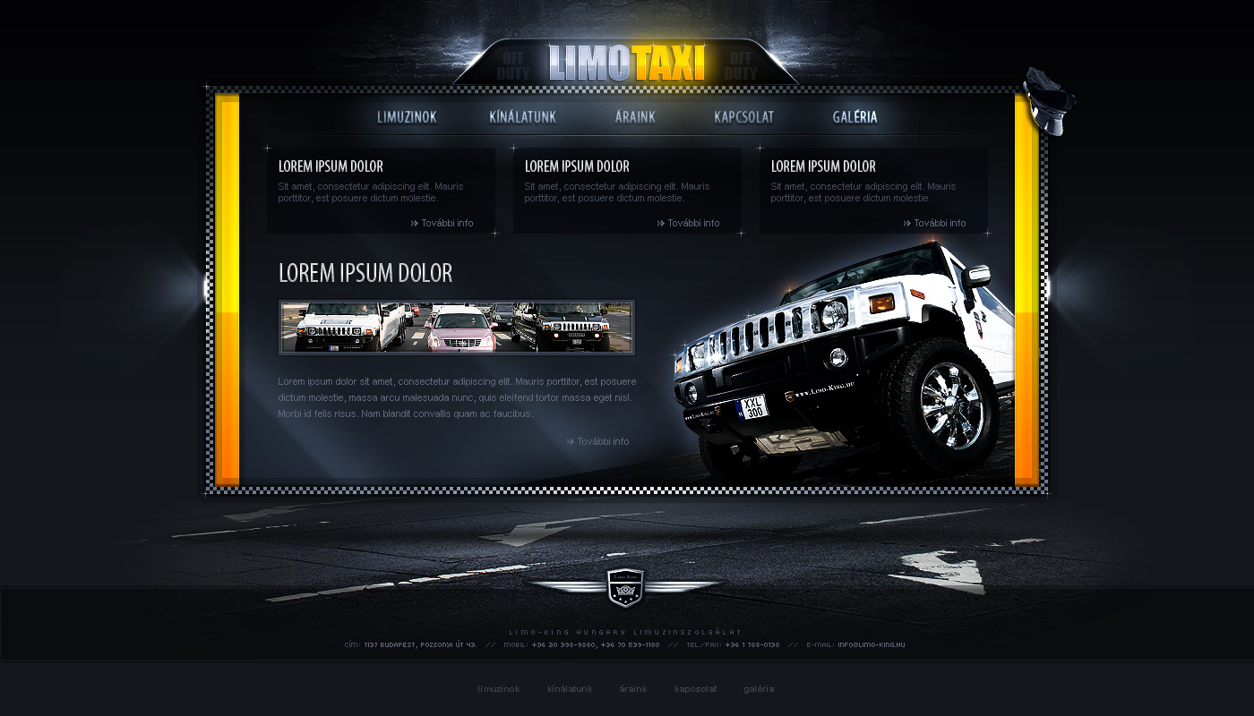 LimoTaxi - web design