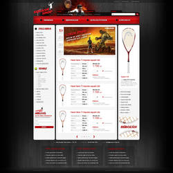Squash Shop webdesign