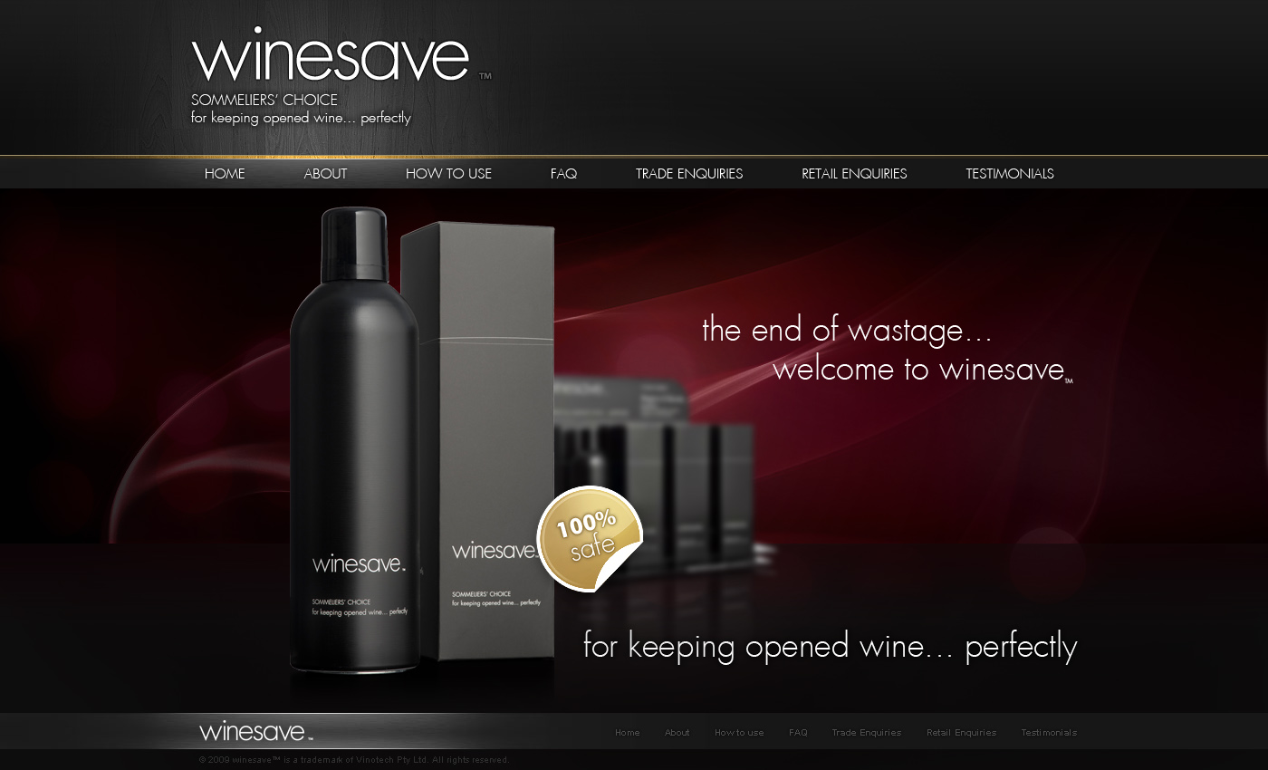 Winesave website - v2