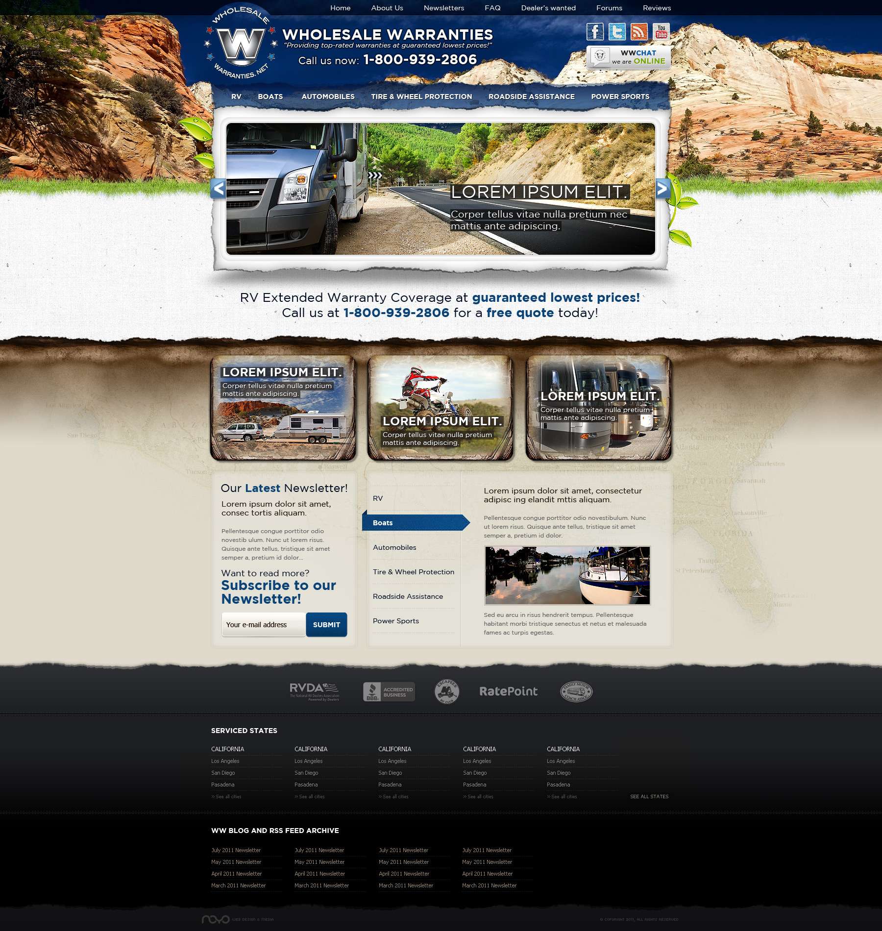 Web Design: Wholesale Warranties