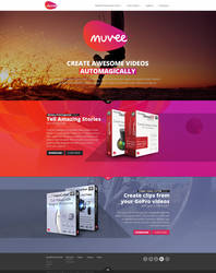 Web design: Muvee - home