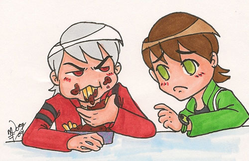 BEN10 - Chibi Ben and Albedo 2