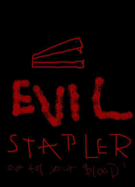 Evil Stapler by PunxRose on DeviantArt