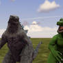 Legendary Godzilla and hanna barbera godzilla