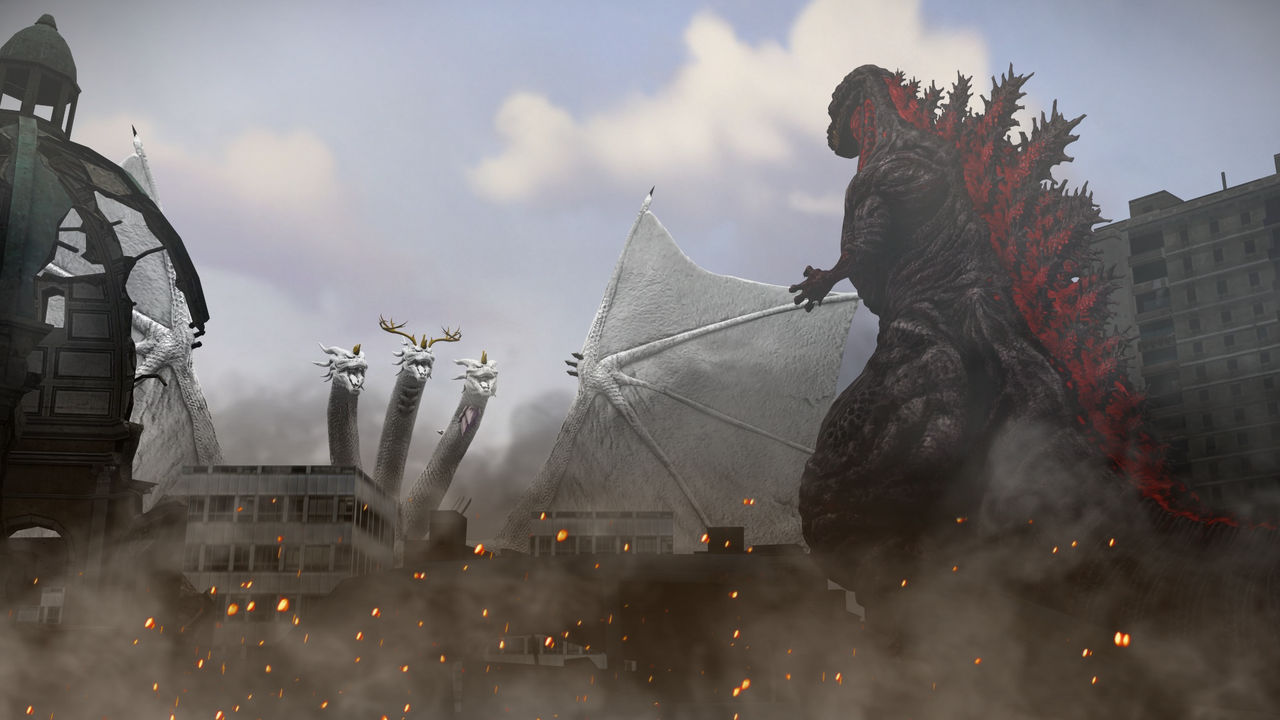 Shin Godzilla vs Moonhidora by blokemoville on DeviantArt
