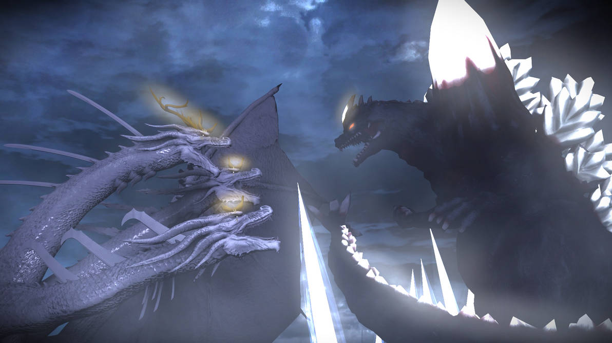 Edit Moonhidora Moonhidora vs SpaceGodzilla by blokemoville on DeviantArt