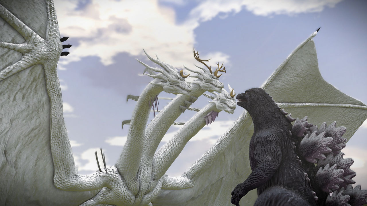Edit Moonhidora Moonhidora meets Heisei Godzilla by blokemoville on DeviantArt