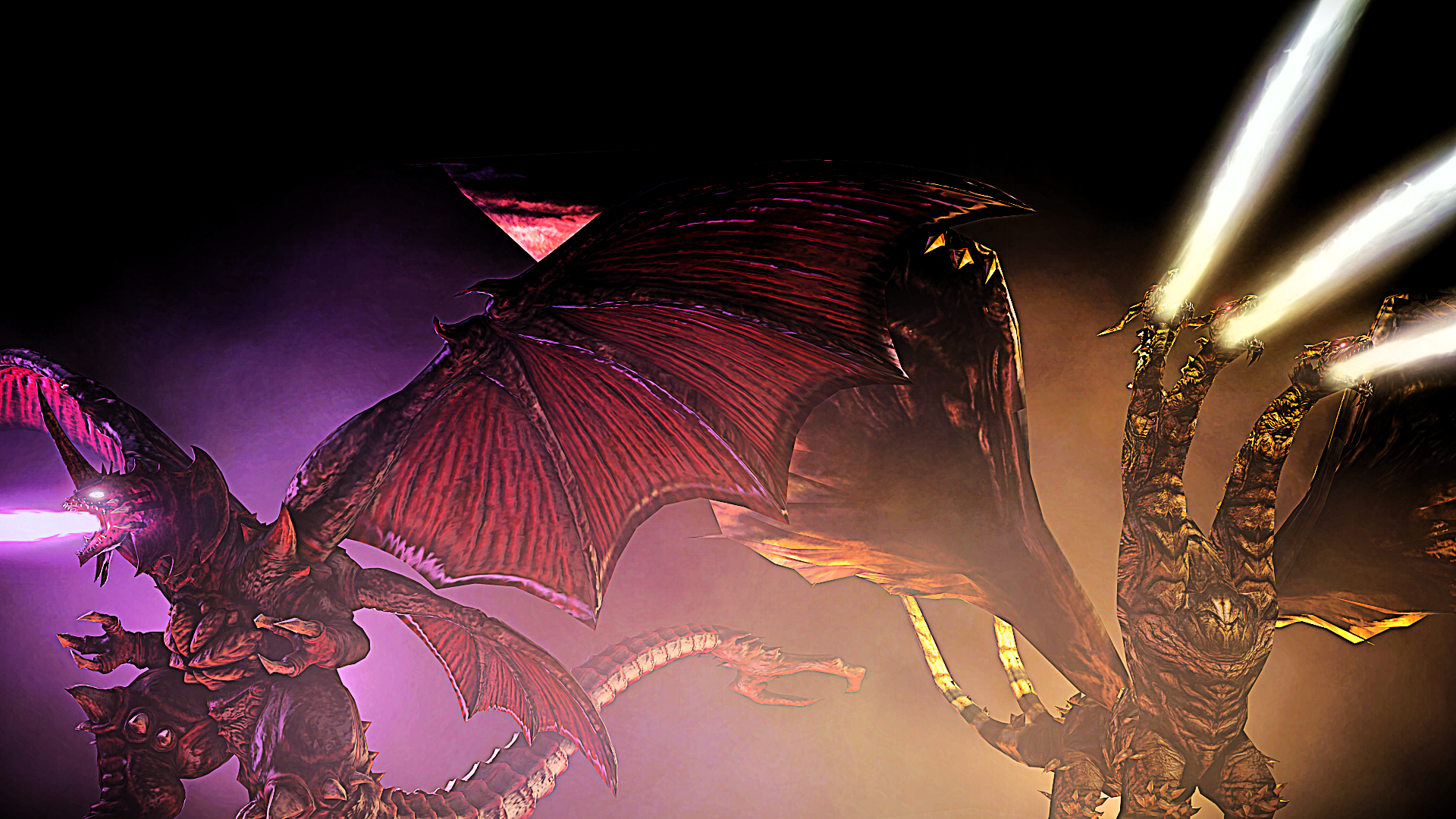 Destoroyah and Keizer Ghidorah