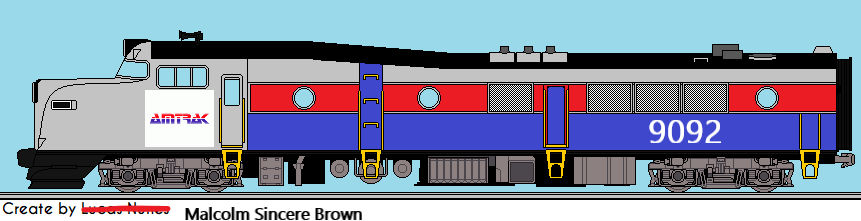 Dxp-55 Amtrak No. 9092 1971 Reskin by Hjck1978 on DeviantArt