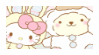 Hello Kitty and Pompompurin Stamp