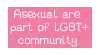 Asexuals are part of LGBT+ community