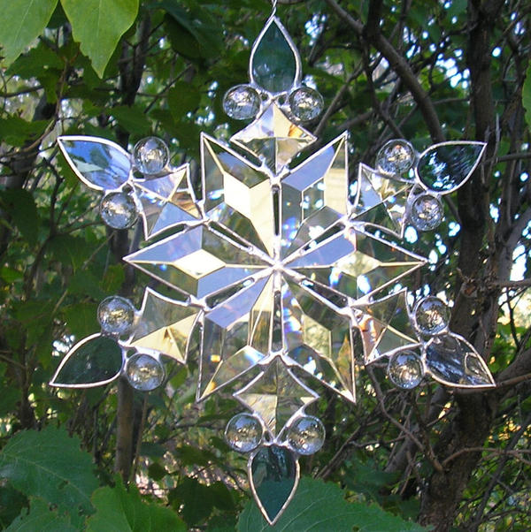 Stained Glass Snowflake 2