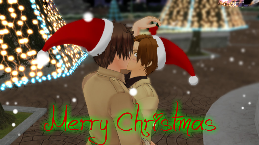 [MMDxAPH] The Mistletoe [Spamano][Merry Christmas]