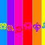 Precure all series logo symbols wallpaper