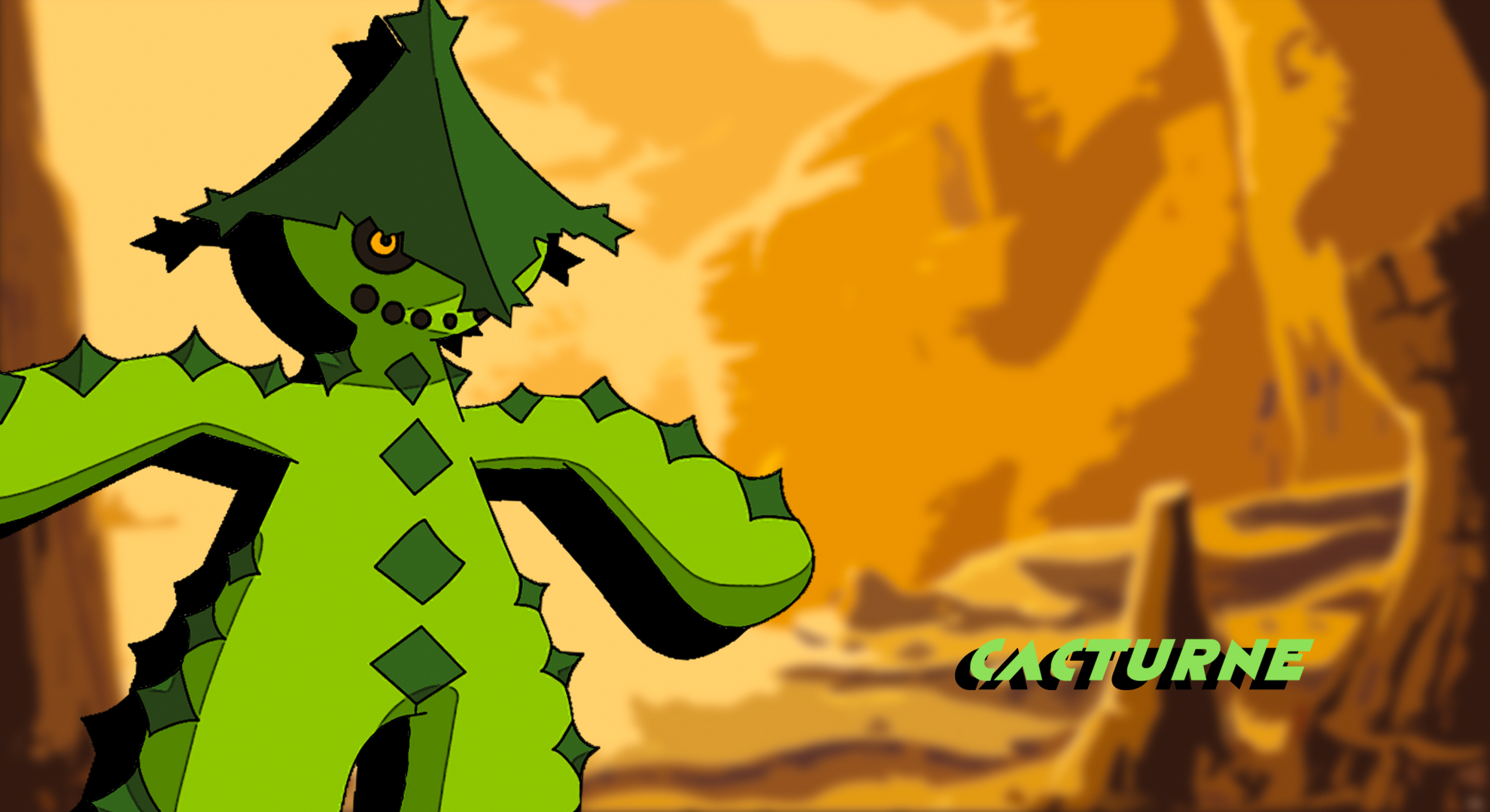 Cacturne Variant CACTURNE Wallpaper by Alivefaun2 on DeviantArt
