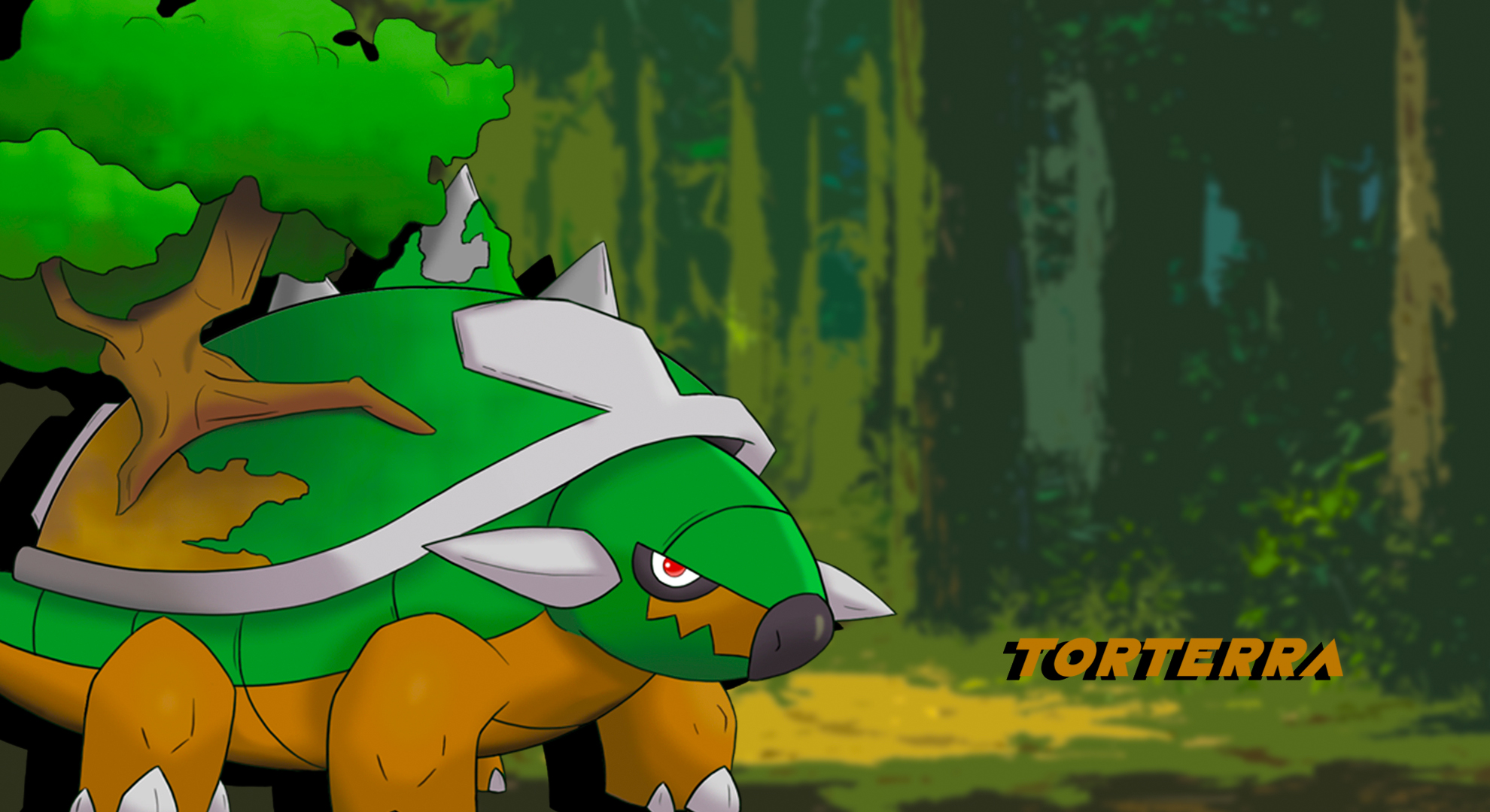 Torterra Rework TORTERRA Wallpaper by Alivefaun2 on DeviantArt