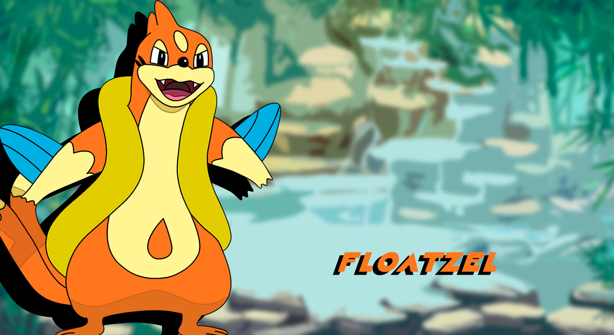 Floaty Pokemon FLOATZEL Wallpaper by Alivefaun2 on DeviantArt