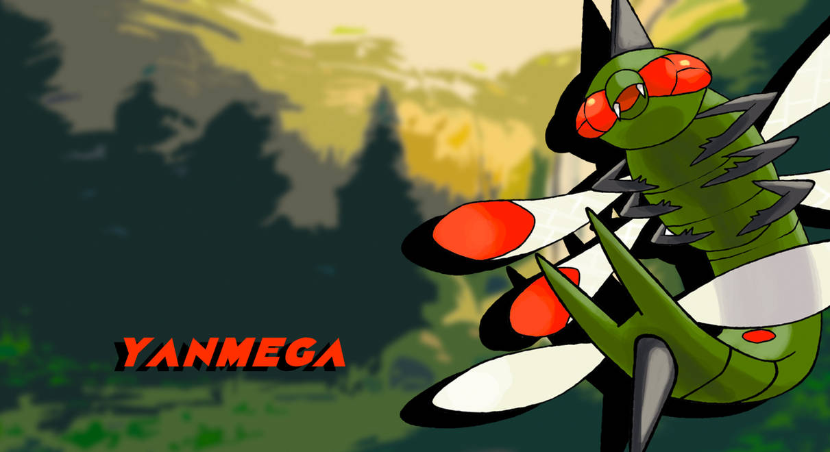 YANMEGA Wallpaper by Alivefaun2 on DeviantArt