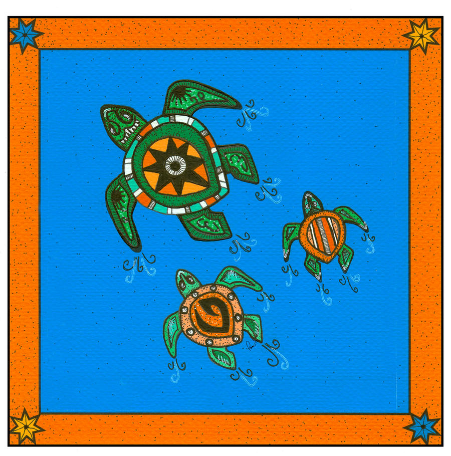 Tribal Series #5_Turtles