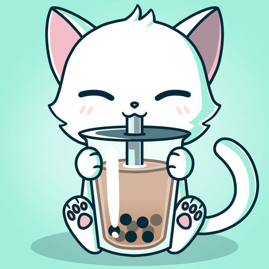 Boba Cat drink by Bunneylava on DeviantArt