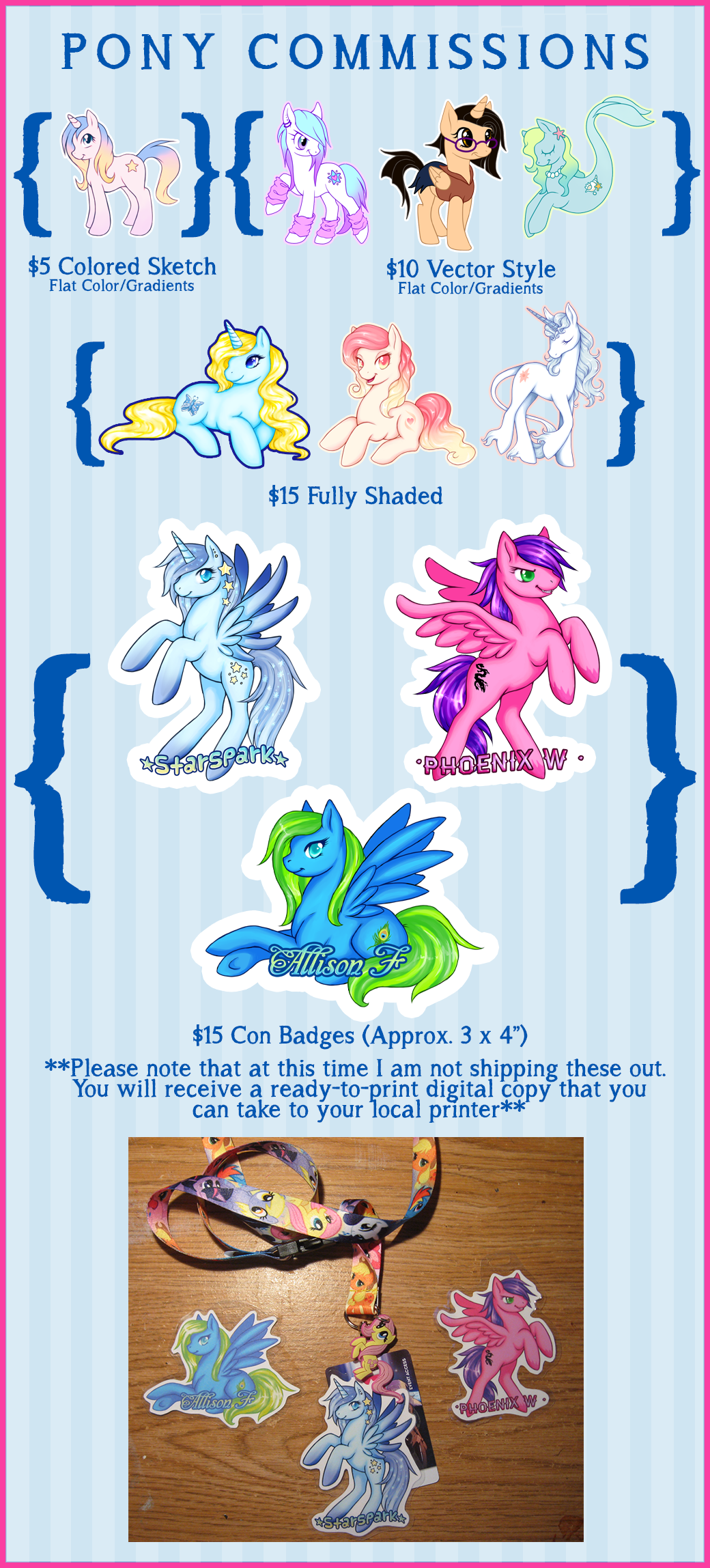 Pony Commission Information