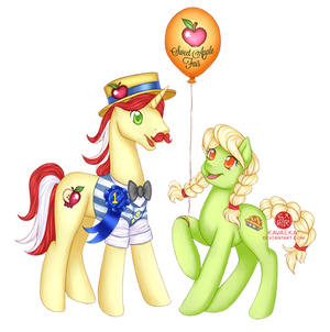 COMMISSION: Flam and Young Granny Smith