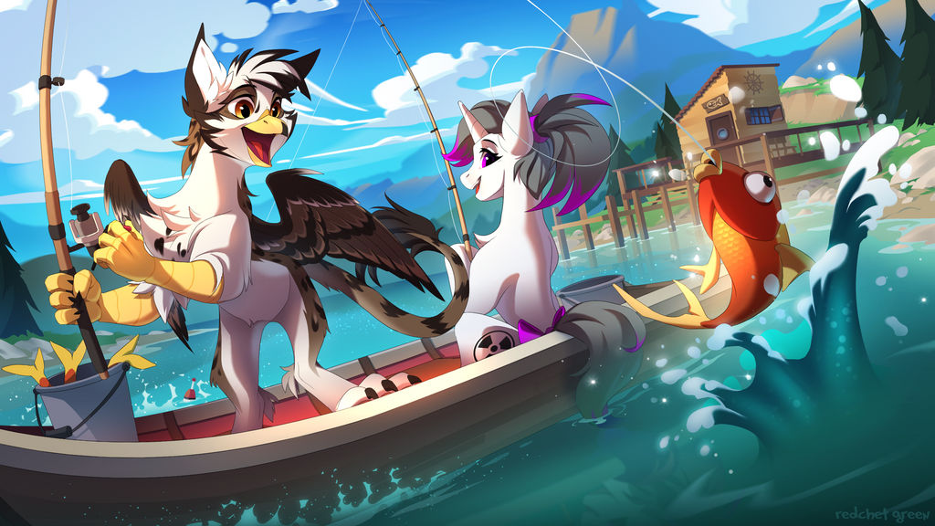 Deviantart Mlp Fish Fishing by RedchetGreen on DeviantArt