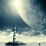 Space Lighthouse wallpaper