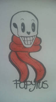 Hand-Drawn~ Papyrus~ Heavy Cartoon Style