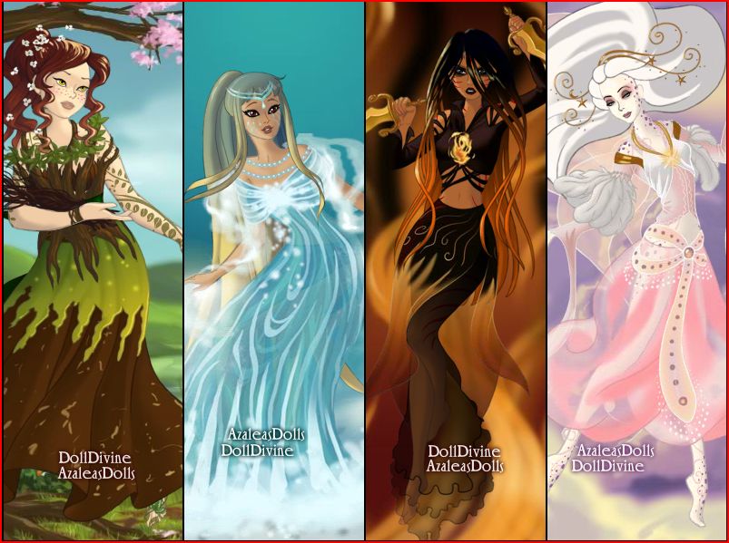 four elements- Azaleas Dolls/Doll Divine by poninator on DeviantArt