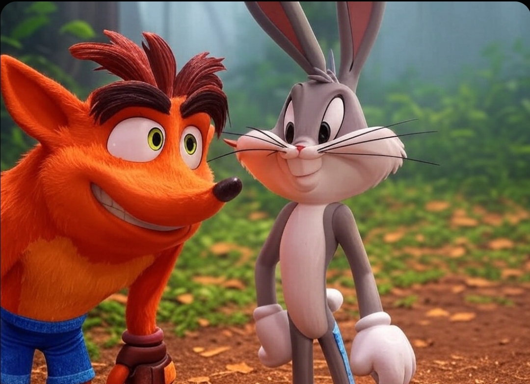 Crash bandicoot and bugs Bunny by tommybandicoot39 on DeviantArt