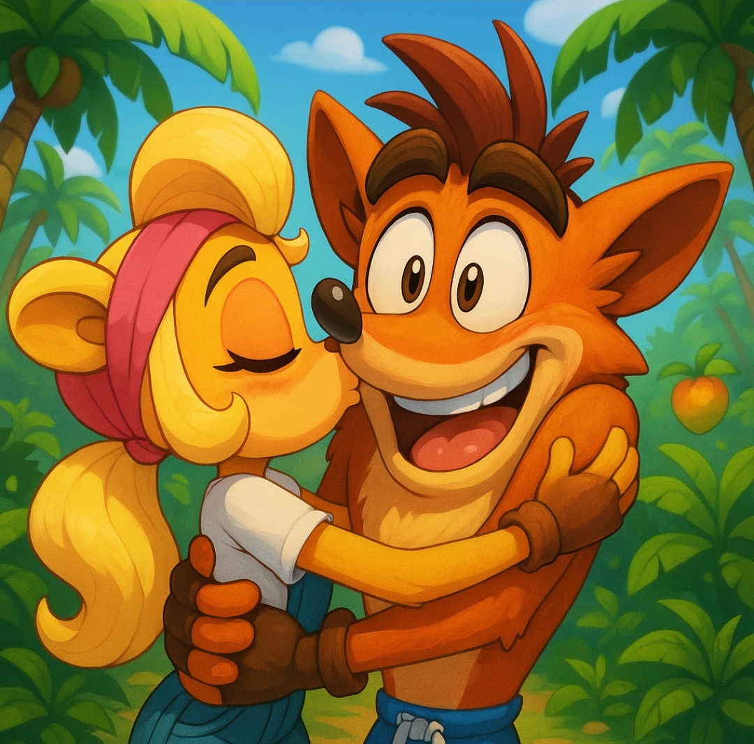 Coco Bro Coco bandicoot kiss her brother crash bandicoot 1 by tommybandicoot39 ...