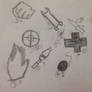 tf2 class emblems pencil drawing