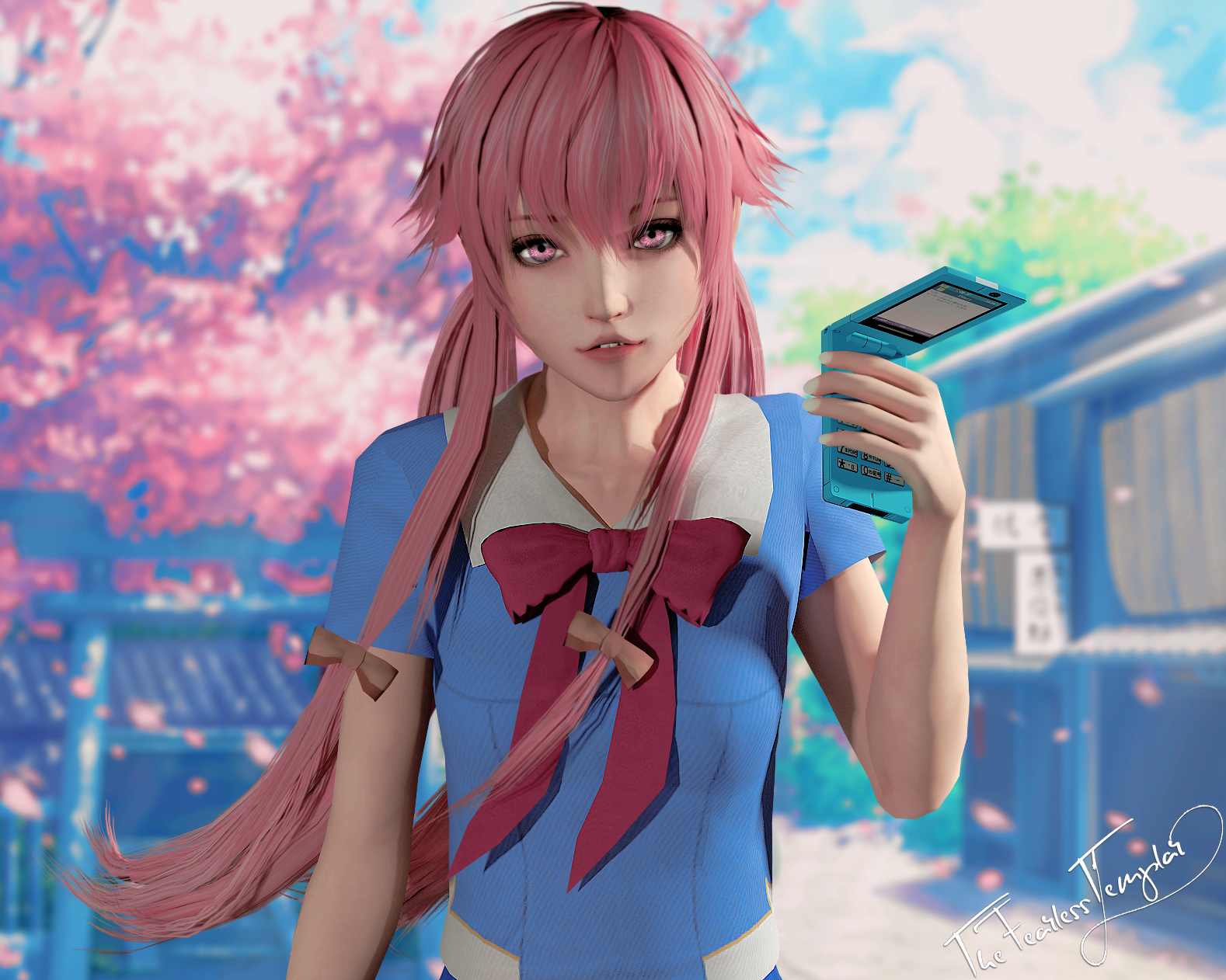 Mirai Nikki - Gasai Yuno 2 (Render) by Devidra by xDevidra on DeviantArt