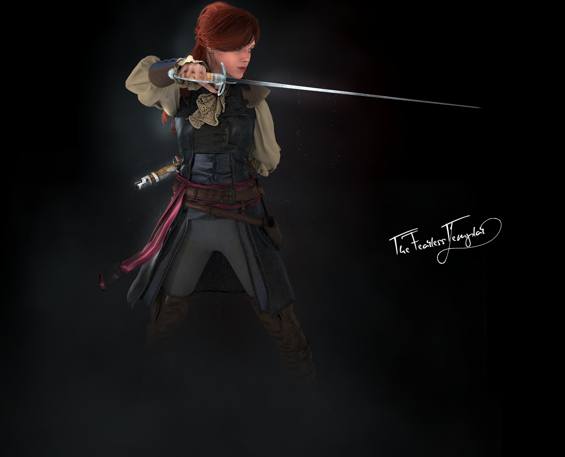 Assassin's Creed Unity - Templar Elise by IvanCEs on deviantART